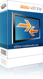 vitrine multimedia pour agence immobilière sur écran LCD